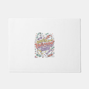 Paillasson Licorne Skater Licorne Crew Capriceux Zazzle Desig