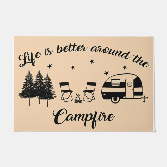 Paillasson Life Is Better Around The Campsite (Devant)
