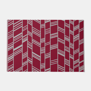 Paillasson Lignes Art Déco - Maroon