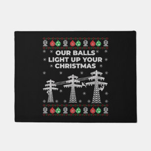 Paillasson Lineman Noël Nos balles s'allument
