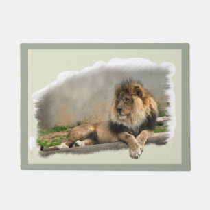 Paillasson Lion At Rest Wildlife