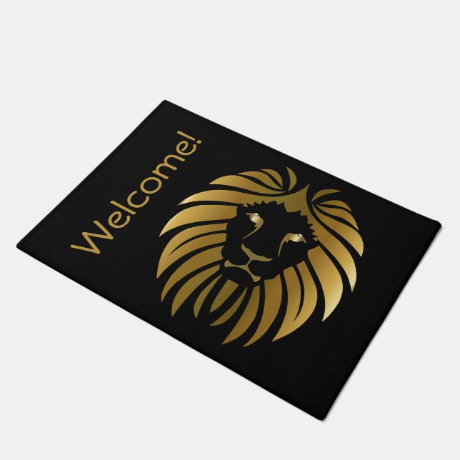 Paillasson Lion d'or personnalisable (Incliné)