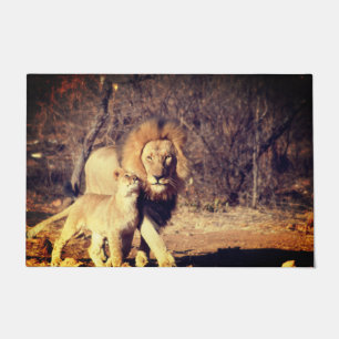 Paillasson Lions bouddhistes