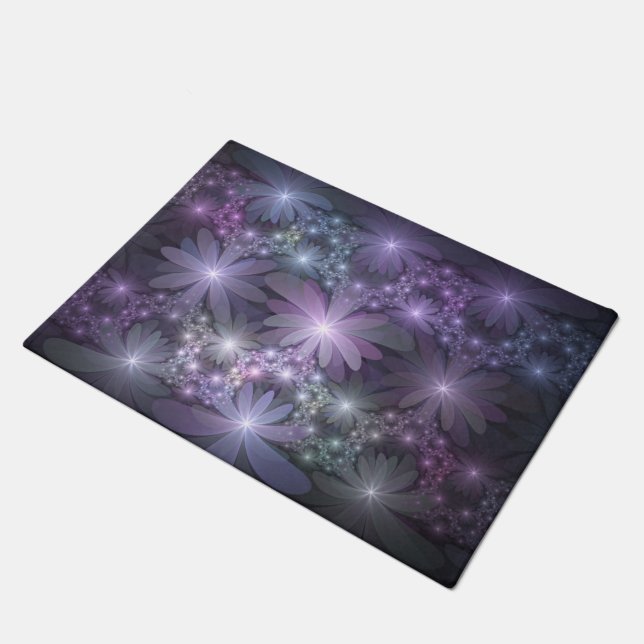 Paillasson Lit de fleurs Art Fractal Abstrait tendance brilla (Incliné)