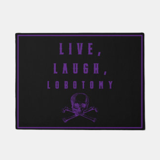 Paillasson Live, Rire, Lobotomy Drôle Halloween