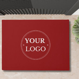 Paillasson Logo d'affaires moderne Rouge Promotions