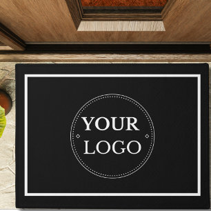 Paillasson Logo d'entreprise Bordure blanche Marque de promot