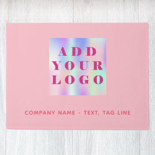 Paillasson Logo d'entreprise en or rose