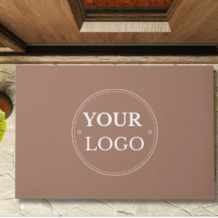 Paillasson Logo d'entreprise Moderne Brown promotionnel