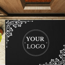 Logo d'entreprise moderne élégant Porte noire Mat