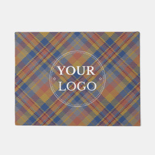 Paillasson Logo d'entreprise moderne Motif Plaid Promotionnel