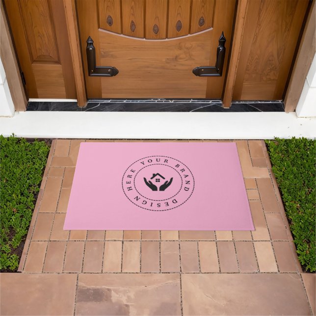 Paillasson Logo d'entreprise moderne personnalisable (De plein air)