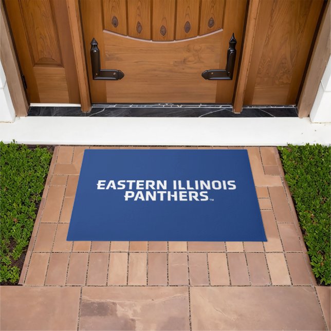 Paillasson Logo du texte Eastern Illinois Panthers (De plein air)