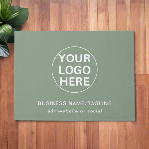 Paillasson Logo et texte personnalisés l Bienvenue Promotions