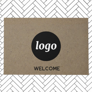 Paillasson Logo Simple Avec Format Texte Business Welcome Doo