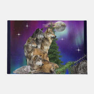 Paillasson Loup et Lune