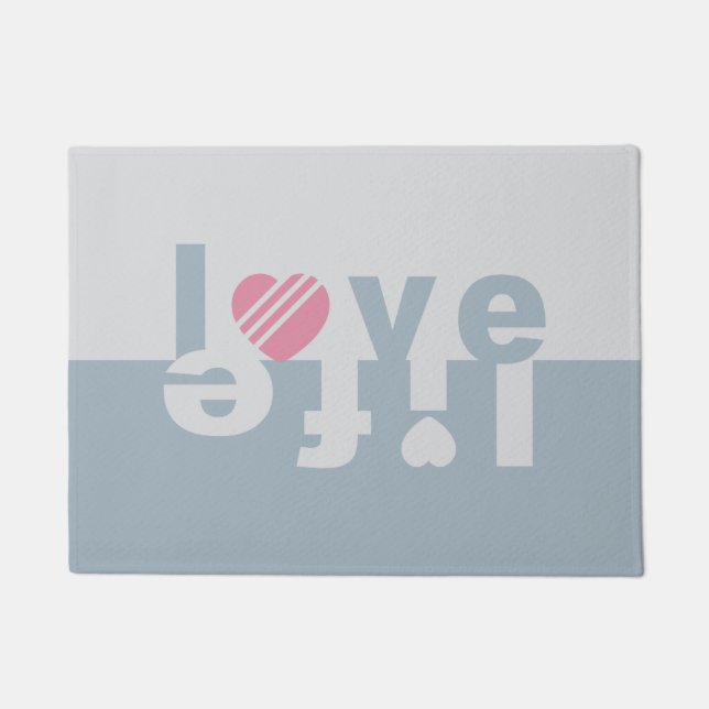 Paillasson Love / Pnattes de porte de vie (Devant)