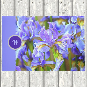 Paillasson Lovely Purple Irises in May Personnalisé