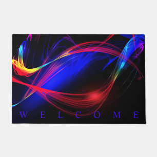 Paillasson Lumières colorées Abstraites - Bienvenue