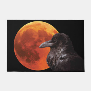 Paillasson Lune de sang et corbeau