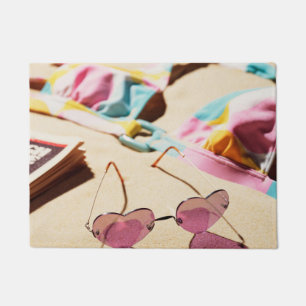 Paillasson Lunettes de soleil de forme de haut de bikini et