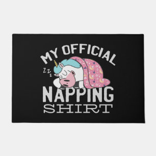 Paillasson Ma chemise de sieste officielle - Lazy sommeil Uni