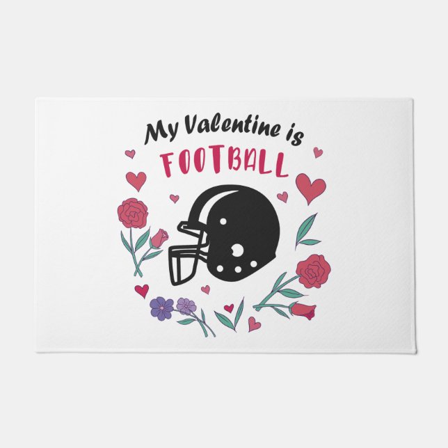 Paillasson Ma Saint Valentin est une carte postale Invitation (Devant)
