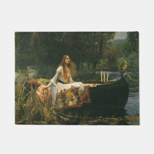 Paillasson Madame de Shalott sur le bateau par le château