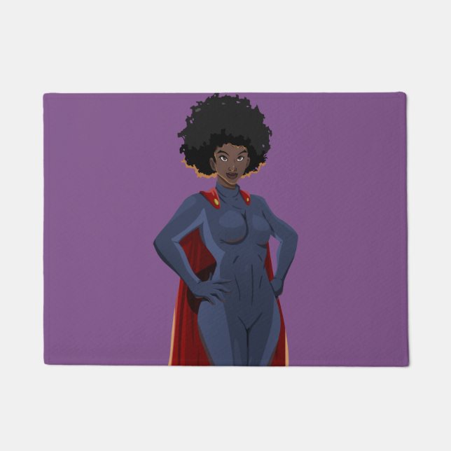 Paillasson Madame superhéros (Devant)