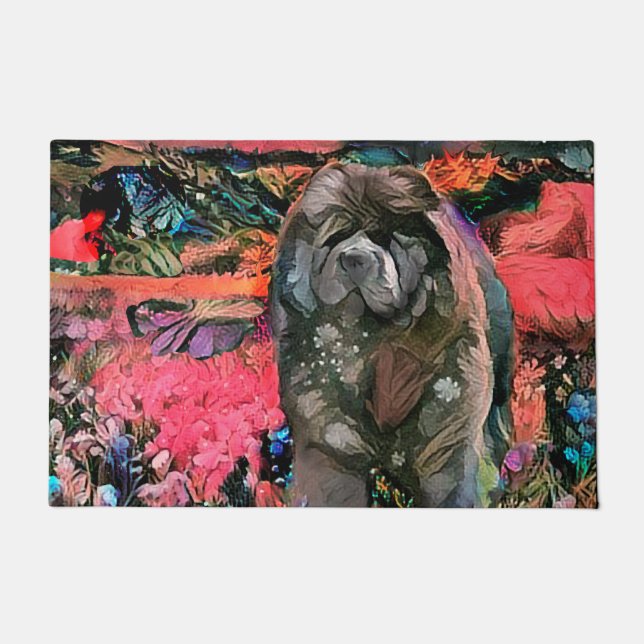 Paillasson MAGGIE the black chow mat intérieur/extérieur (Devant)