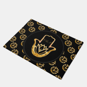 Paillasson Main Golden Lotus Hamsa