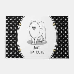 Paillasson Mais, je suis mignon Samoyed Dog