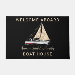 Paillasson Maison de bateau de réunion de famille Nautique Vo