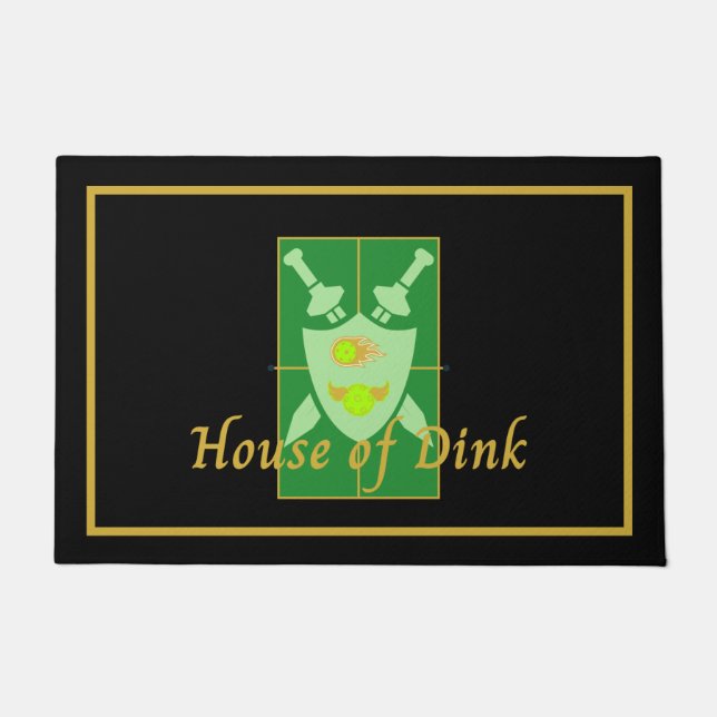 Paillasson Maison de Dink Pickleball Crest (Devant)