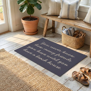 Paillasson Maison de plage amusante humour ami citation marin