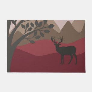 Paillasson Majestic Buck Door Mat - Rouge Brown