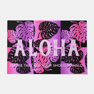 Paillasson Makua Monstera Tropical Hawaiian Striped Blend