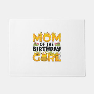 Paillasson Maman 1er Anniversaire Girl Giraffe Theme Party Zo