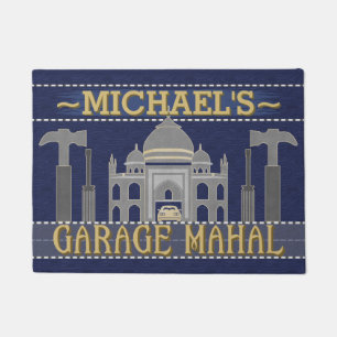 Paillasson Man Cave Garage Mahal Funny Tools  Nom personnalis