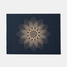 Paillasson Mandala en bleu