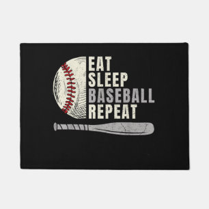 Paillasson Mangez Sleep Baseball Répéter Funny Baseball Playe