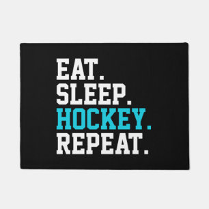 Paillasson Mangez Sleep Hockey Repeat -Amateurs de hockey