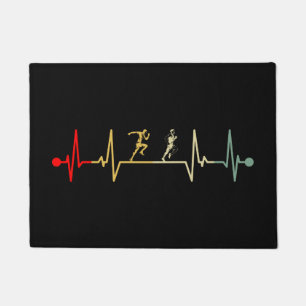 Paillasson Marathon Runner Heartbeat Vintage
