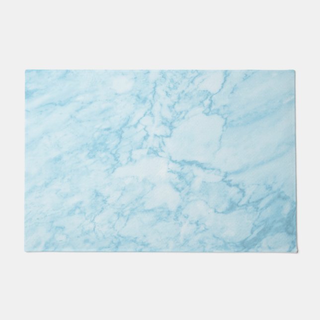 Paillasson Marbre bleu ciel (Devant)
