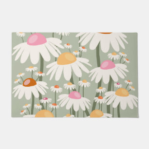 Paillasson Marché aux Fleurs Tokyo Retro Daisies Sage Green