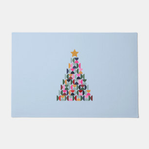 Paillasson Marché d'hiver 10 sapin de Noël coloré