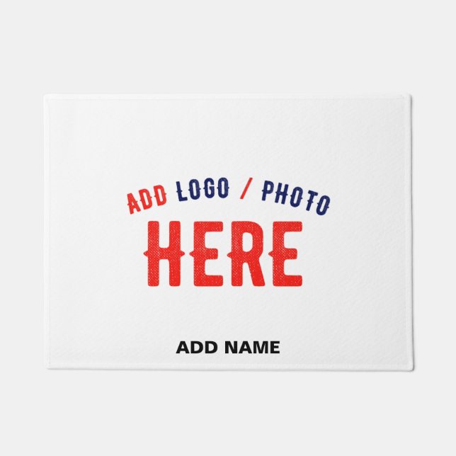 PAILLASSON MARQUE BLANCHE MODERNE ET PERSONNALISABLE VÉRIFIÉE (Devant)