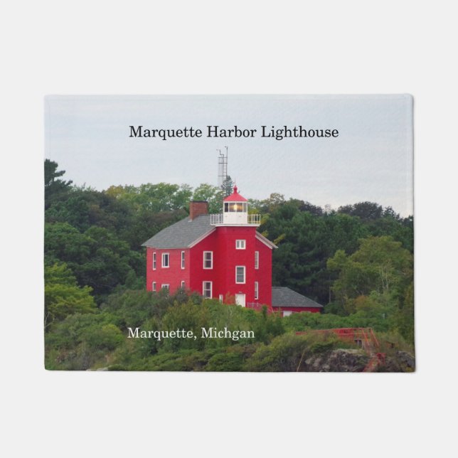 Paillasson Marquette Harbour Lighthouse porte mat (Devant)