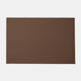 Paillasson Marron Chocolat Moderne Uni