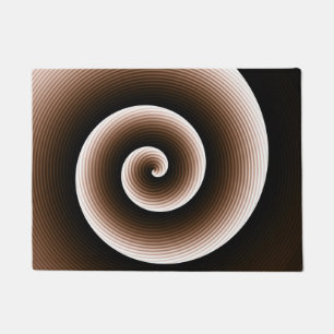 Paillasson Marron Rouille Spirale COOL